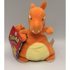 Vintage 1998 Pokémon Charizard #06 Plush Hasbro Nintendo w/ Tag 6”